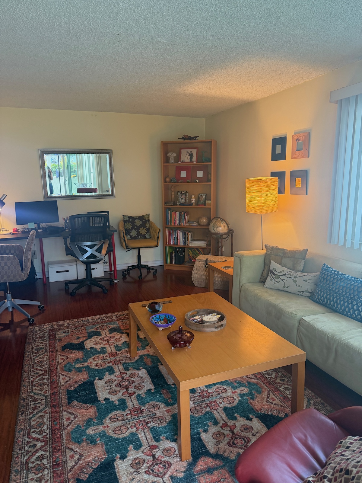 Living room after