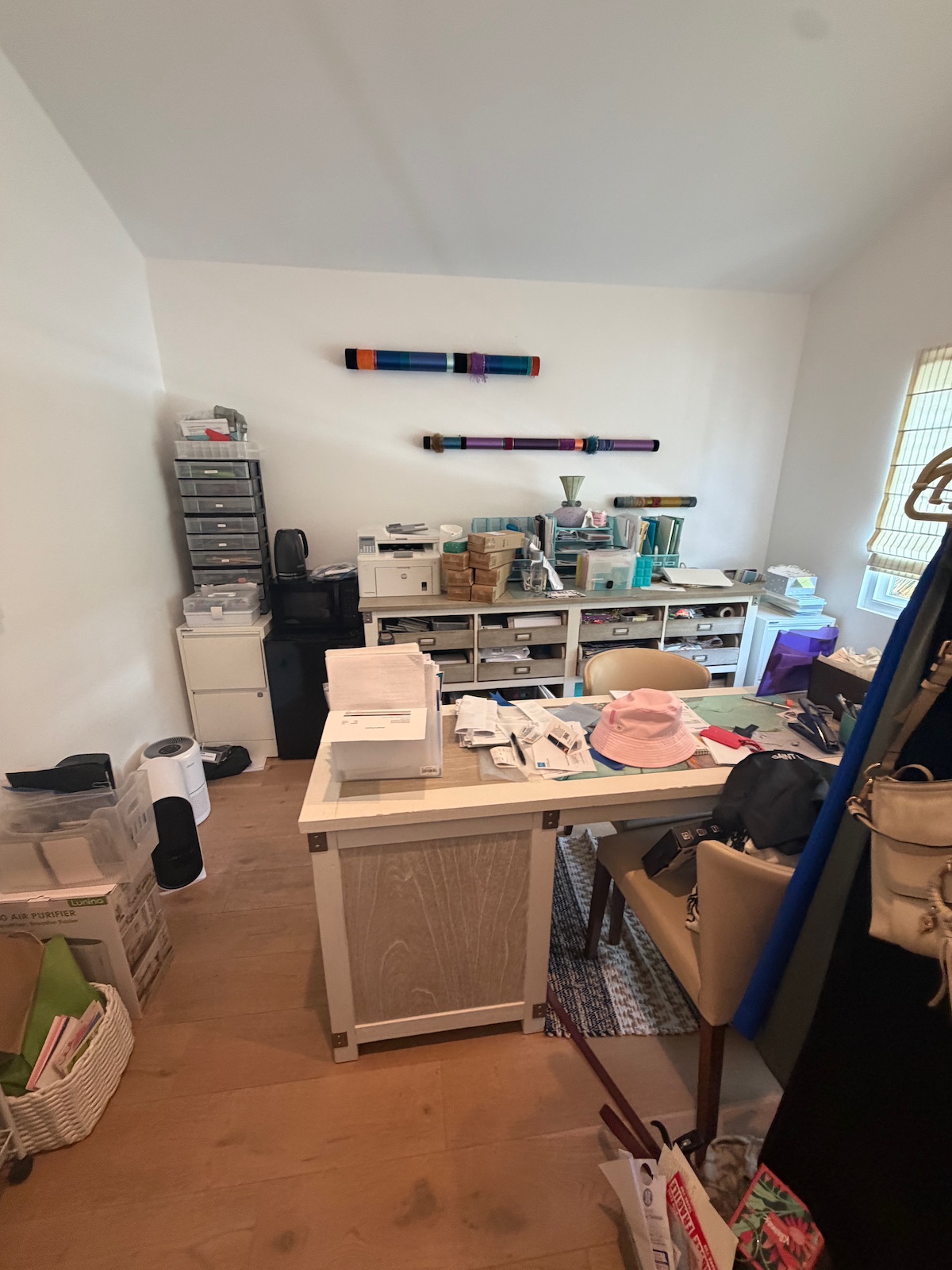 Home office and craft room before